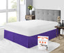 PURPLE PLEATED BED SKIRT