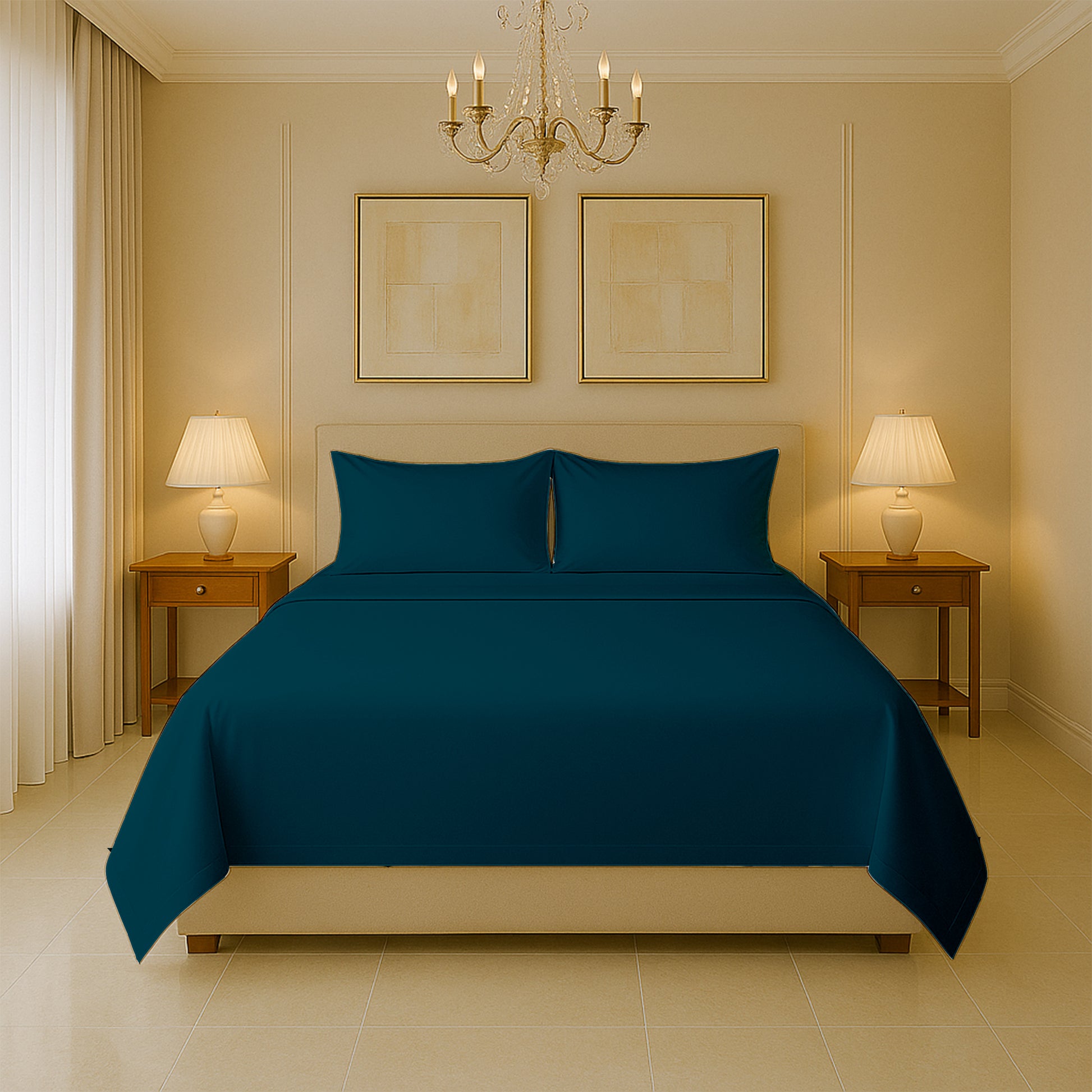 SGI Bedding 600 thread count King sheet set in ivory