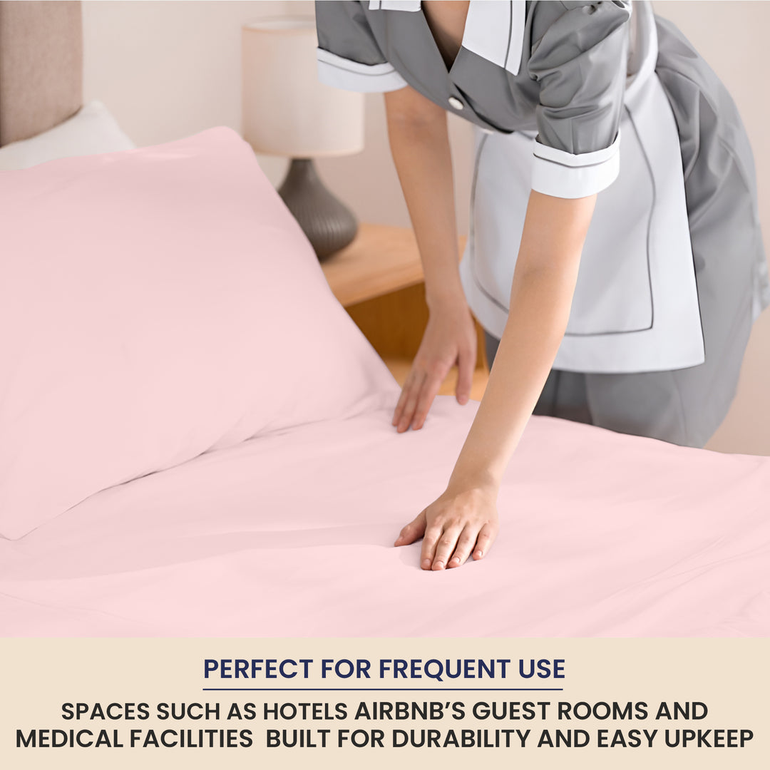 Bulk Microfiber Flat Bed Sheets – Hotel Flat Sheets 6 & 12 Pack