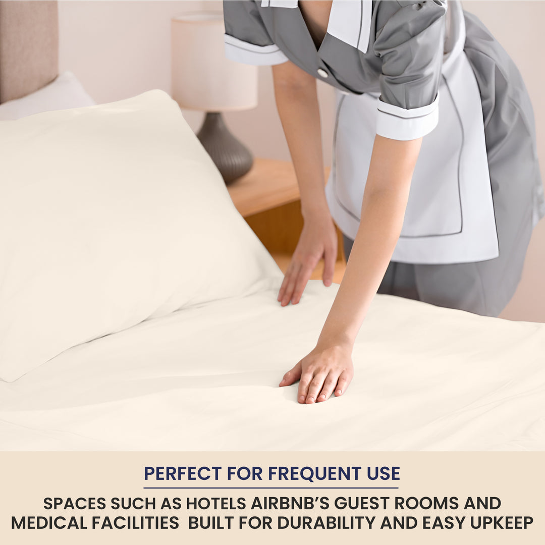 Bulk Microfiber Flat Bed Sheets – Hotel Flat Sheets 6 & 12 Pack