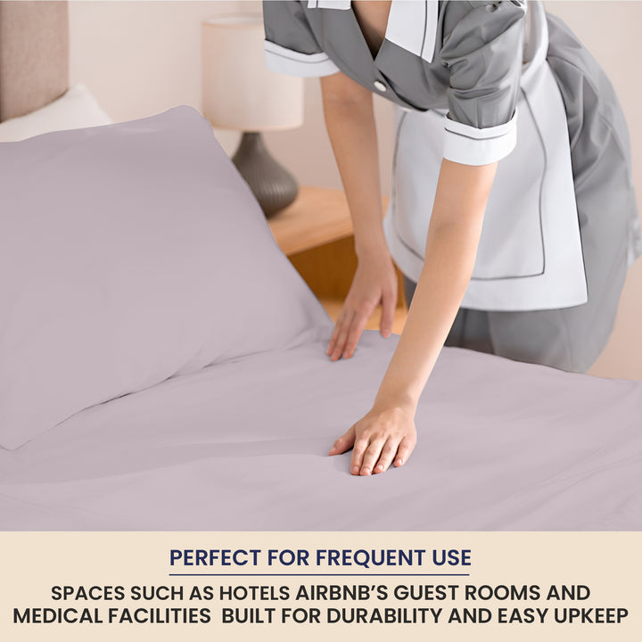 Bulk Microfiber Flat Bed Sheets – Hotel Flat Sheets 6 & 12 Pack