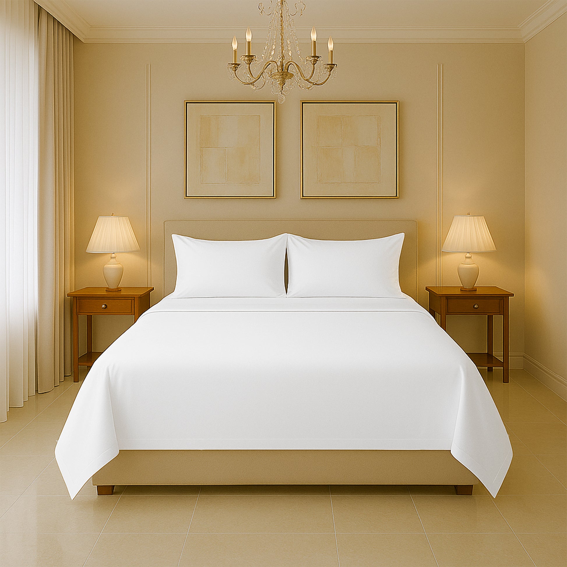  SGI Bedding 1000 thread count sheets set with flat sheet, fitted sheet, and pillowcases