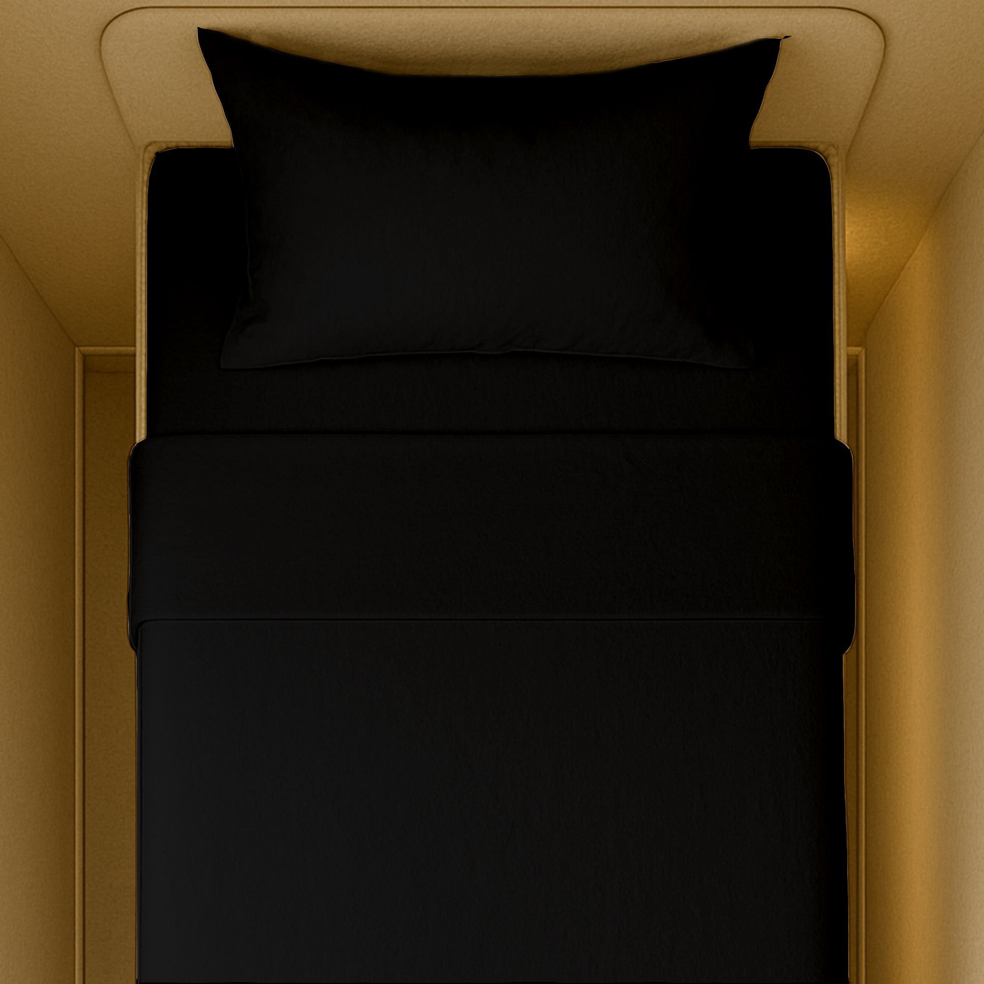 Smooth cotton RV king size bed sheets in 400 thread count
