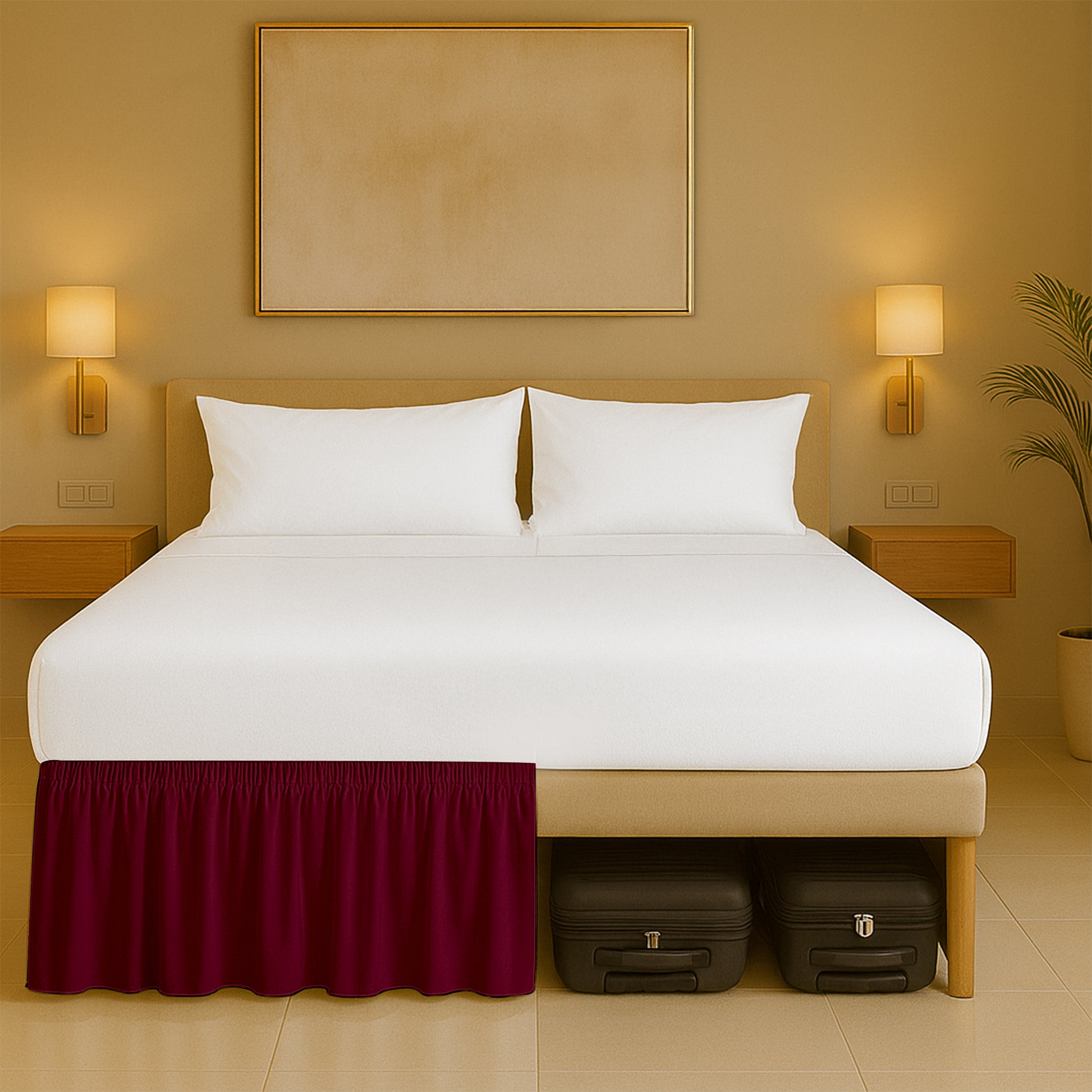 Best microfiber wrap-around bed skirts with dust ruffles