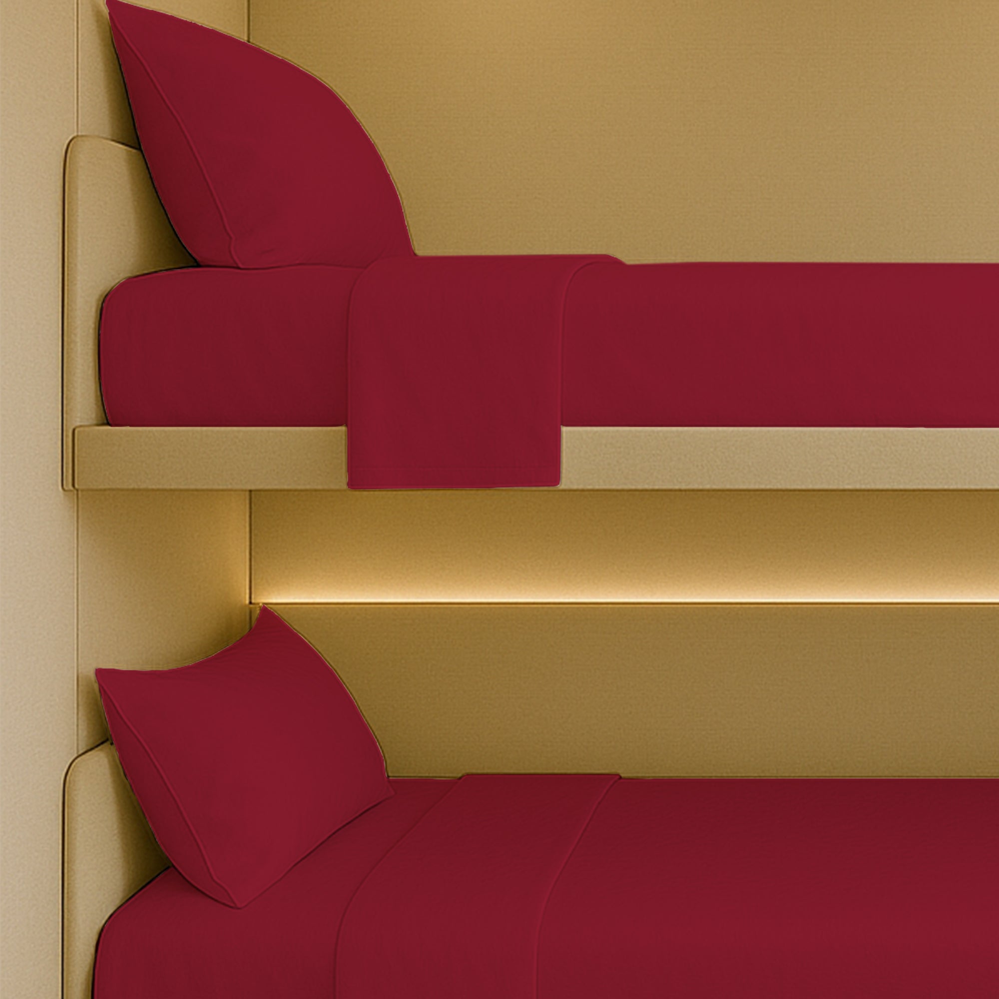 400 TC fitted sheets for RV beds with durable deep pockets