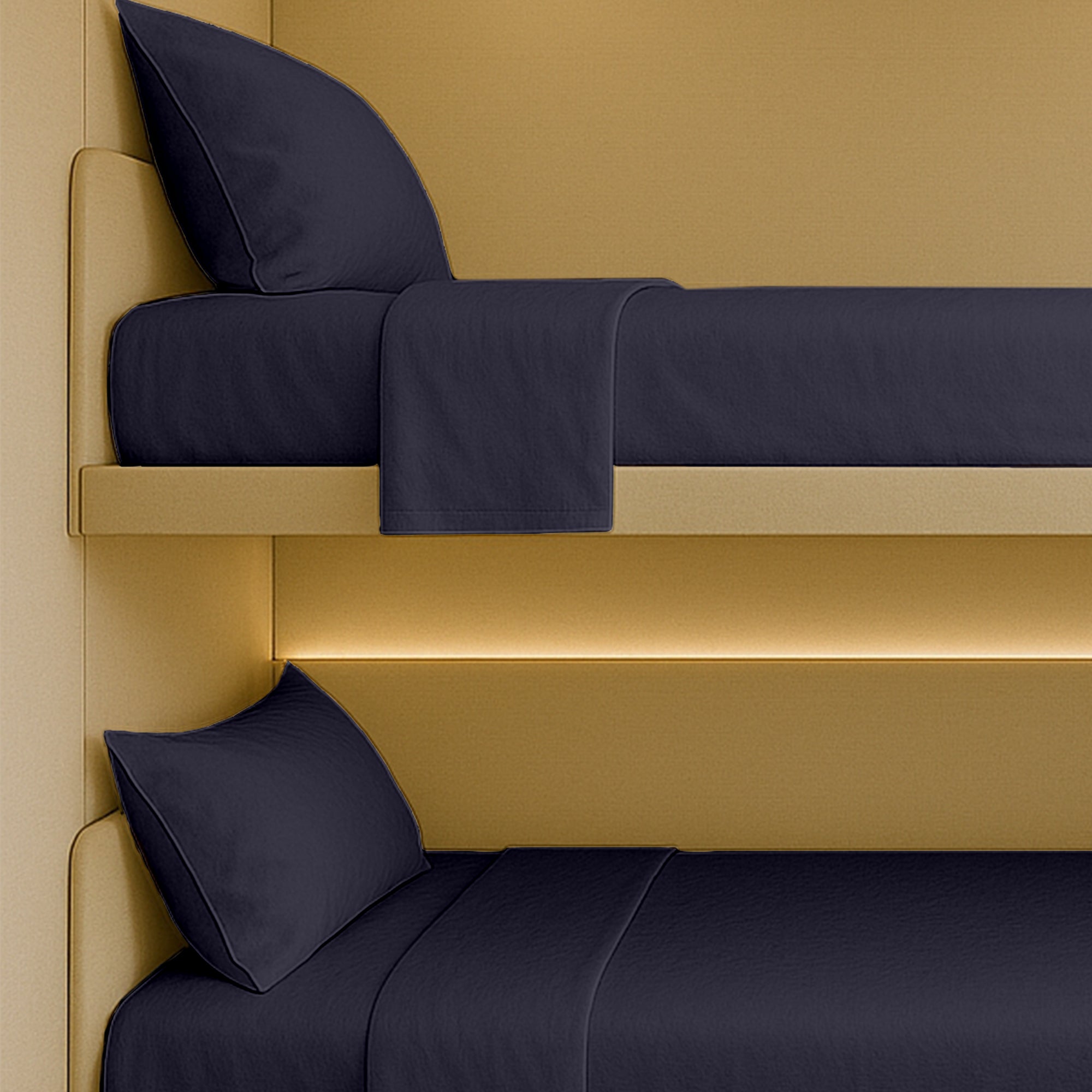 400 TC fitted sheets for RV beds with durable deep pockets
