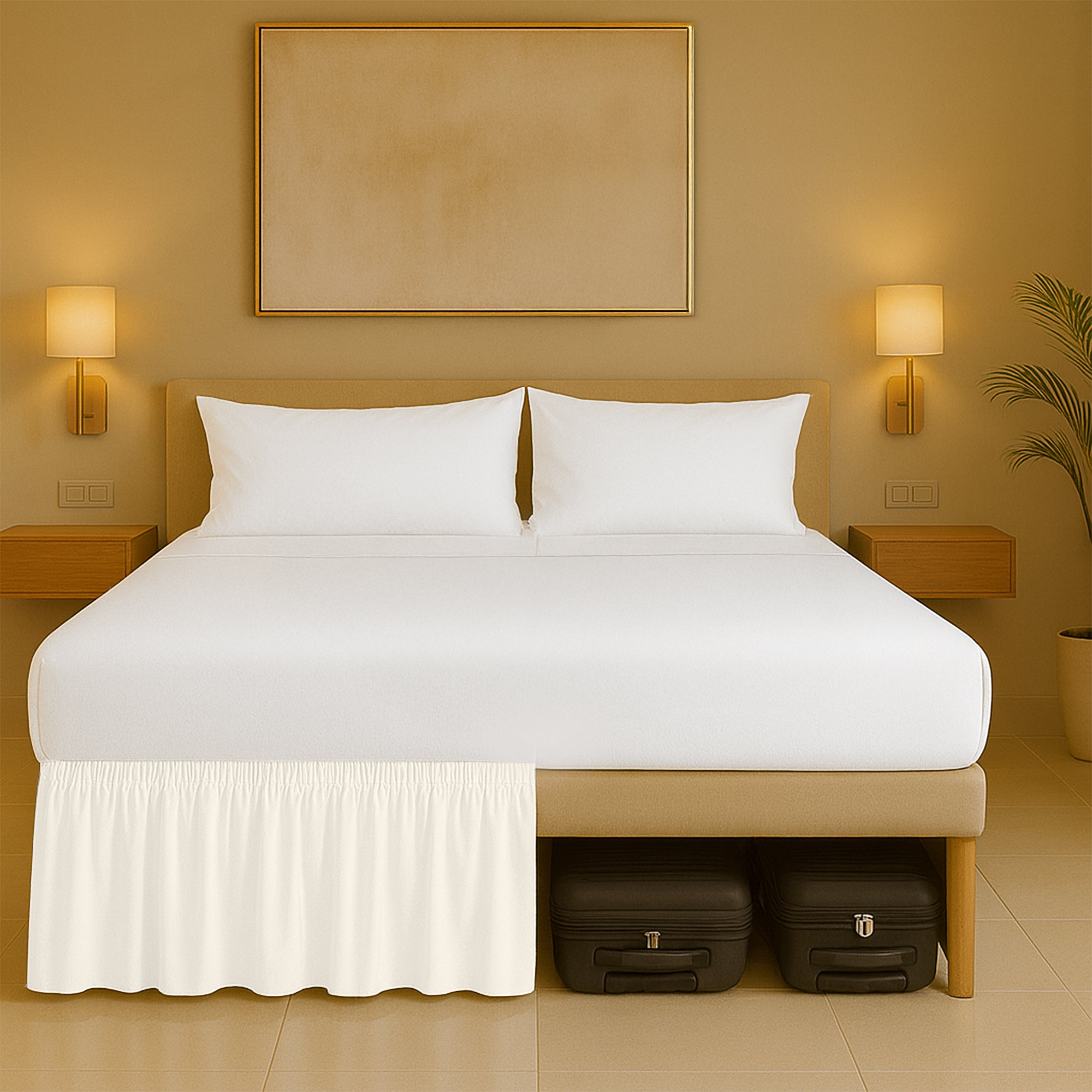 Best microfiber wrap-around bed skirts with dust ruffles