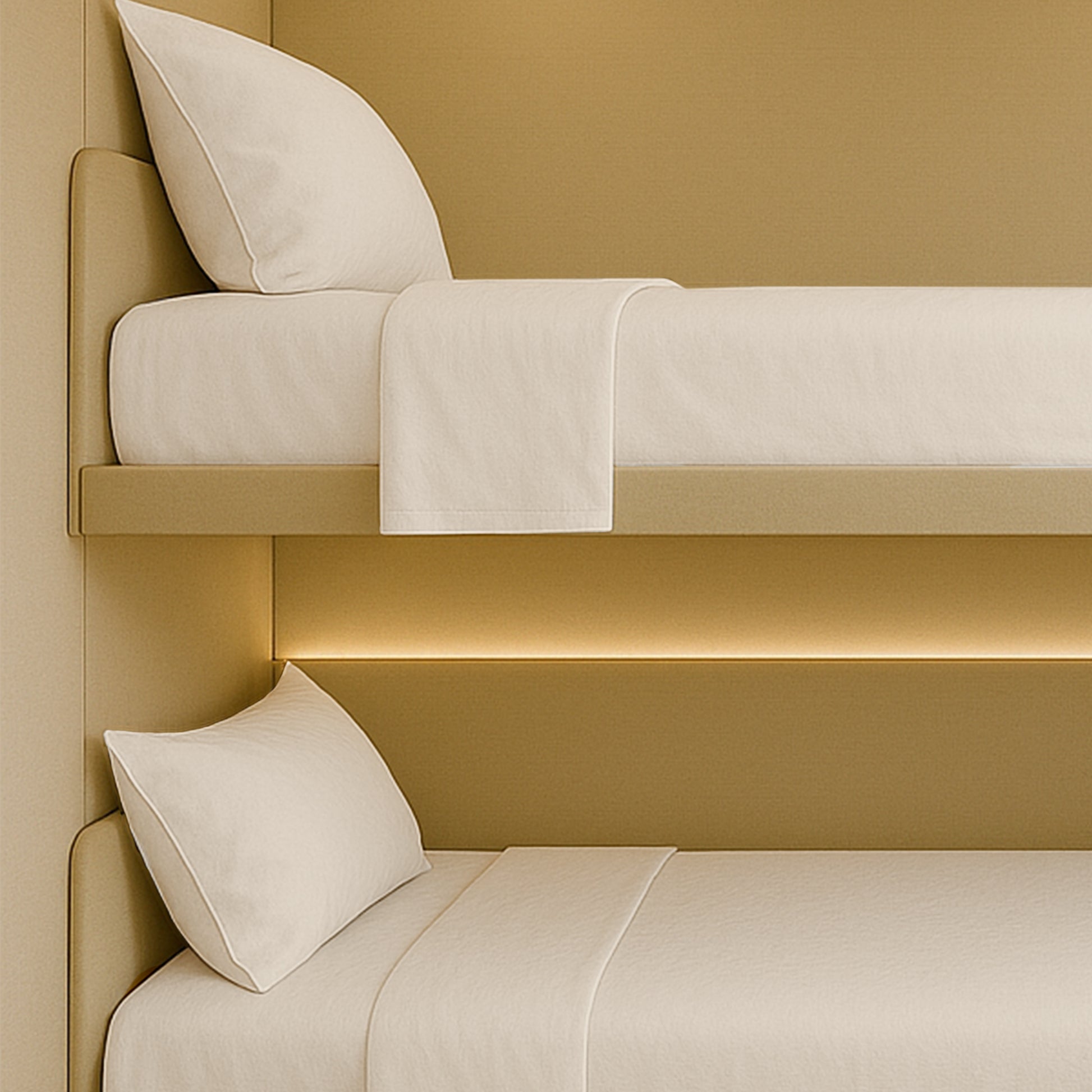 400 TC fitted sheets for RV beds with durable deep pockets
