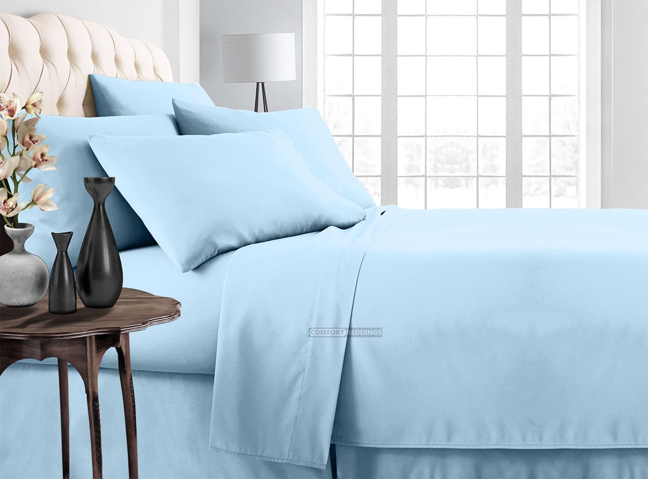 Light Blue Bed in a Bag Set