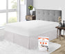 LIGHT GREY PLEATED BED SKIRT