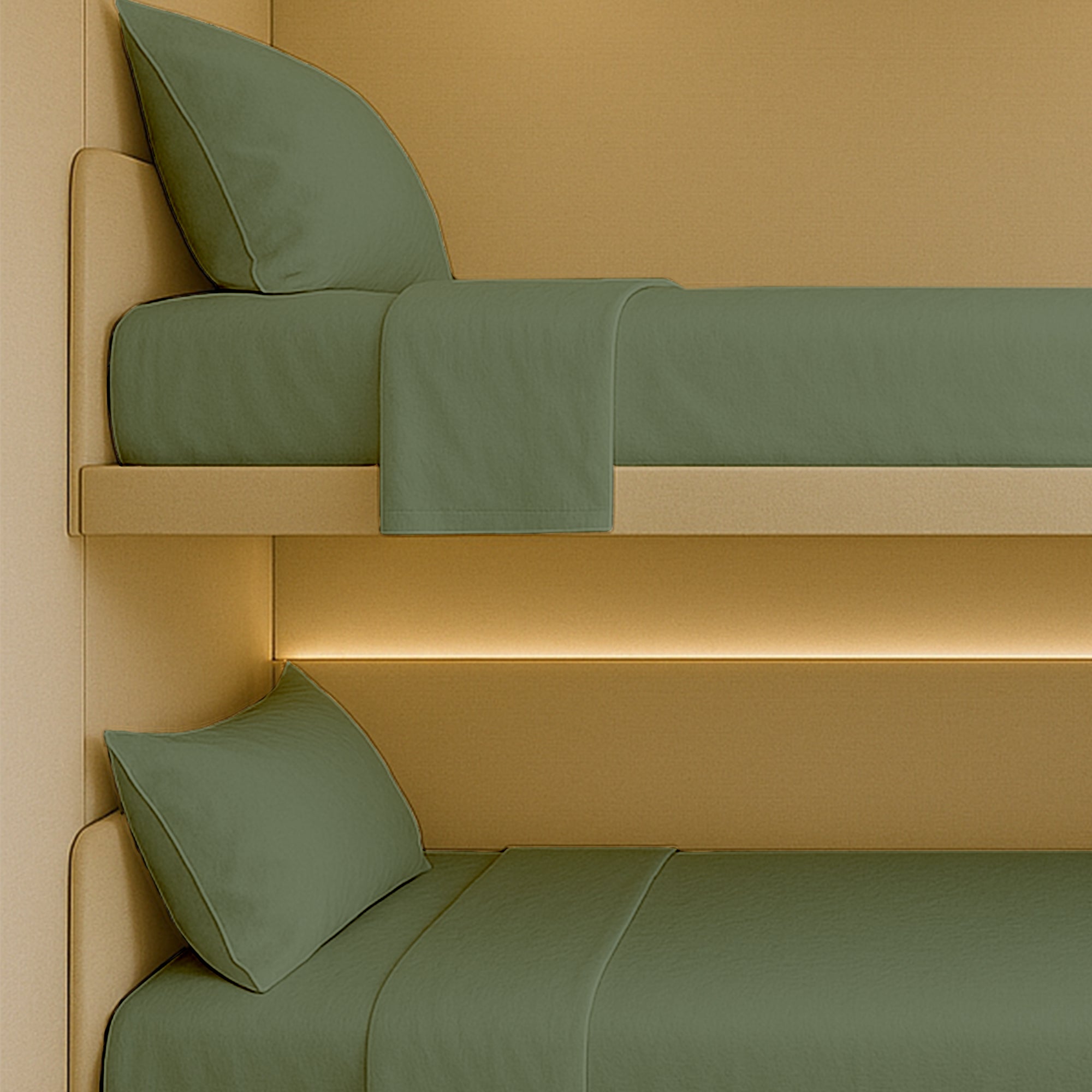 400 TC fitted sheets for RV beds with durable deep pockets
