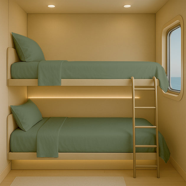 400 TC bed sheets for RV mattress in soft breathable cotton
