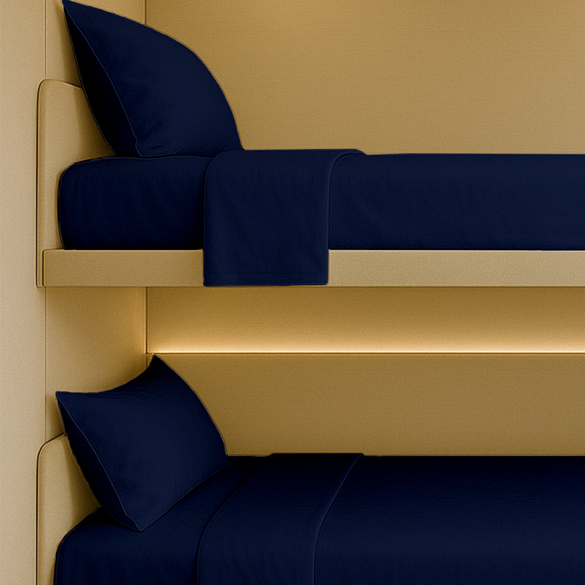 400 TC fitted sheets for RV beds with durable deep pockets
