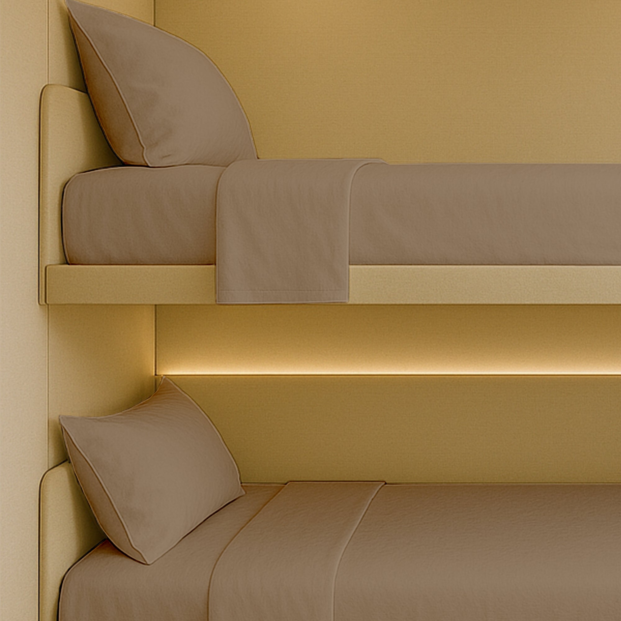 400 TC fitted sheets for RV beds with durable deep pockets
