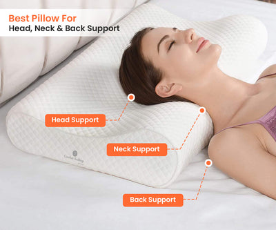 Contoured Cervical Memory Foam Pillow