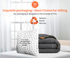Luxury Light Grey Contrast Comforter Set