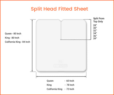 Luxurious Soft Pink Split Head Sheets Set - 600TC
