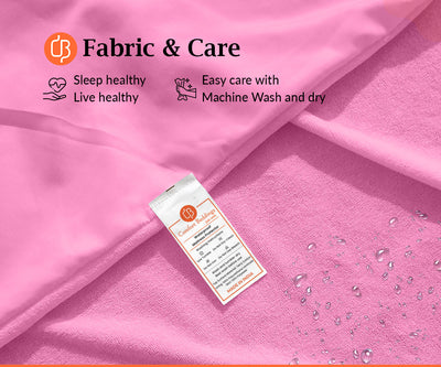 Pink Terry Waterproof Mattress Protector