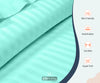 Aqua Blue Stripe Waterbed Sheet