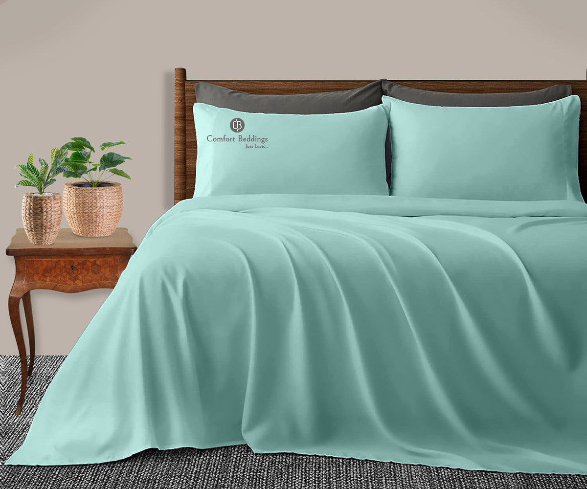 Aqua Blue Bamboo Sheet Set