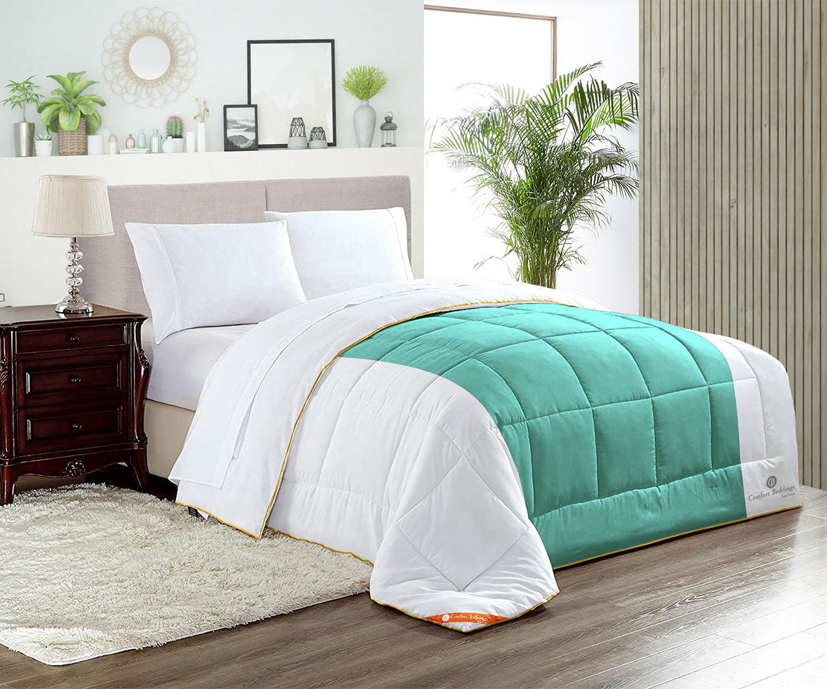 Aqua Green Contrast Comforter