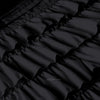 Rich 100% Cotton Black Ruffle Duvet Cover