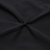 Luxury Black Pinch Bed Skirt