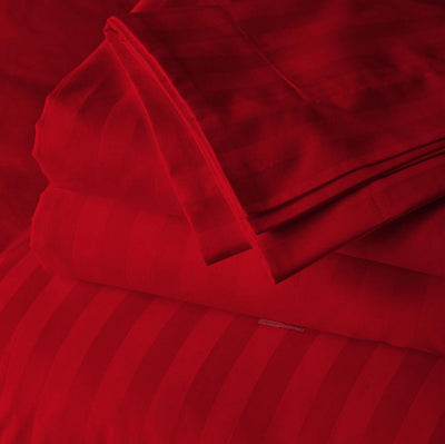 blood-red 20x54 stripe body pillow covers