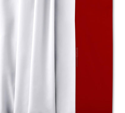 Luxury Blood Red Two Tone Bed Skirt