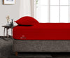 Luxury Blood Red Fitted Sheets 100% Egyptian Cotton