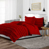 Blood red Ruffle Duvet Covers