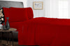 Blood Red Split Sheets Set