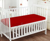 Blood Red Fitted Crib Sheets