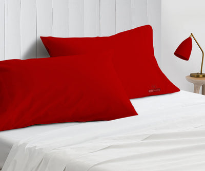 LUXURY BLOOD RED PILLOWCASES