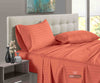 Brick Red Striped Sheet Set