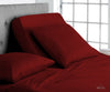 Luxury Burgundy Split Head Sheet Set 600TC