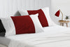 Elegant burgundy - white contrast pillowcases