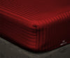 Luxury Burgundy Stripe Fitted Sheets