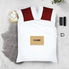 Elegant burgundy - white contrast pillowcases