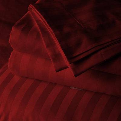 burgundy Stripe Body Pillow covers