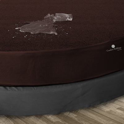 Chocolate Round Mattress protector