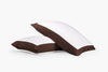Luxury chocolate - white two tone pillow cases