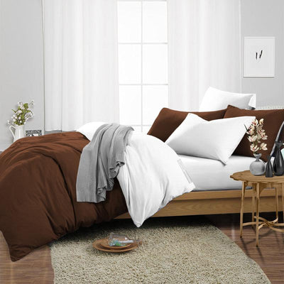 Chocolate Reversible Duvet Covers