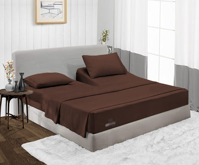 Luxury Chocolate Split Head Sheet Set 1000TC