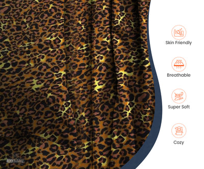 Luxury Leopard Print Split Head Sheet Set 800TC