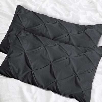 Dark Grey Pinch Pillow Case