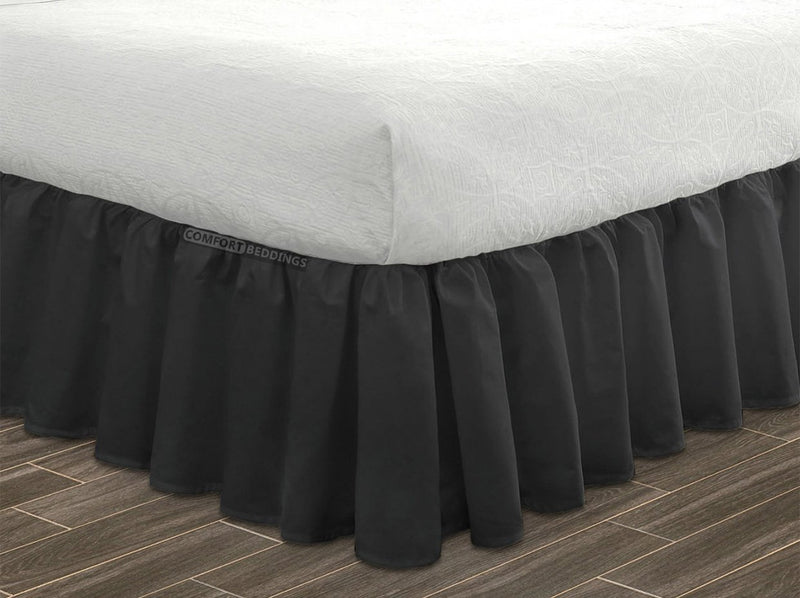 grey bed skirt