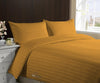 LUXURY DARK GOLDEN STRIPE DUVET COVER SET