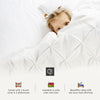 Elegant Ivory Dual tone Half Pinch Duvet Cover