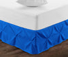 Royal Blue Pinch Bed Skirt